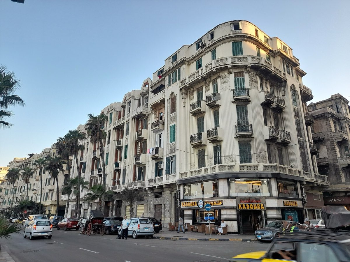A Mediterranean corniche in Alexandria