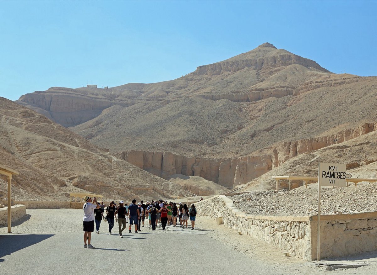A royal tomb entrance at the Valley of the Kings